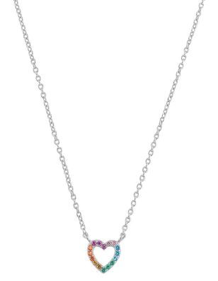 S. Oliver Silber Kette buntes Herz 2034169