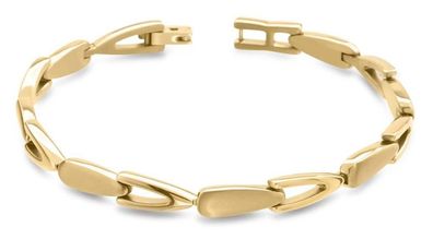 Boccia Titan Armband vergoldet 03033-03
