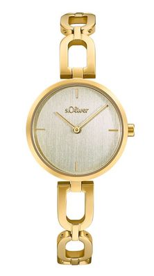 S. Oliver Damenuhr Edelstahl IP Gold 2033524