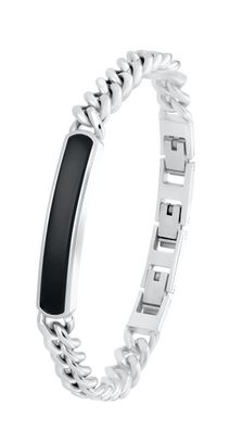 S. Oliver Herren Edelstahl Armband Achat 2035538