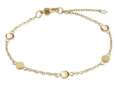 Boccia Titan Damenarmband vergoldet 03049-02