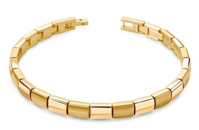Boccia Titan Armband vergoldet 0313-10