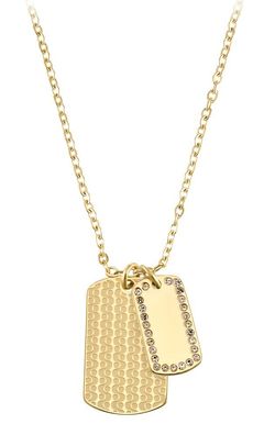S. Oliver Edelstahl Halskette IP gold 2036841
