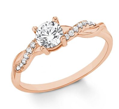 S. Oliver Silber Ring rosévergoldet 2021007