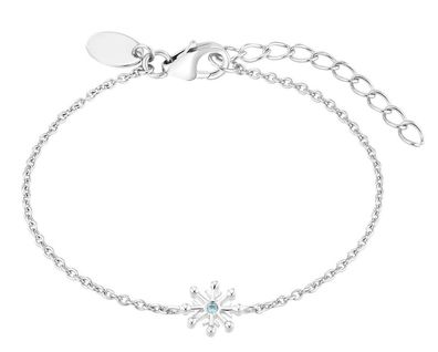Prinzessin Lillifee Silberarmband mit Schneeflocken-Anhänger 2036943
