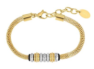 S. Oliver Damen Edelstahl Armband IP gold 2036836