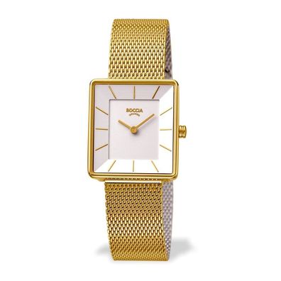 Boccia Damenuhr Titan goldfarben 3351-06