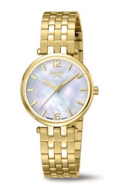Boccia Damen Titan Uhr goldfarben 3339-03