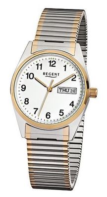 Regent Zugband Herrenuhr Edelstahl F-880