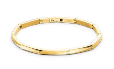 Boccia Titan Armband vergoldet 03059-03