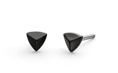 Boccia Titanohrstecker schwarz 05015-04