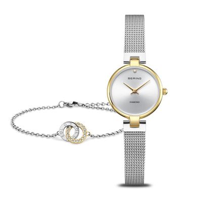 Bering Damenuhr The 15th Anniversary im Set mit Armband 17724-010-GWP
