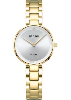 Bering Damen Armbanduhr Classic vergoldet 17529-730