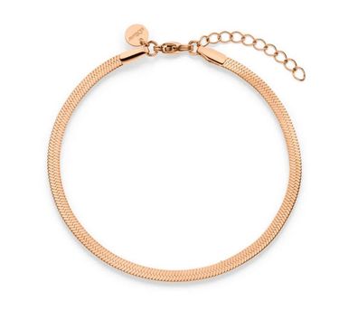 S. Oliver Damen Armband Edelstahl roségold