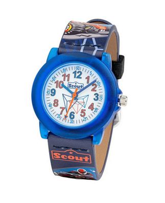 Scout Kinderuhr blau Quad 280305055