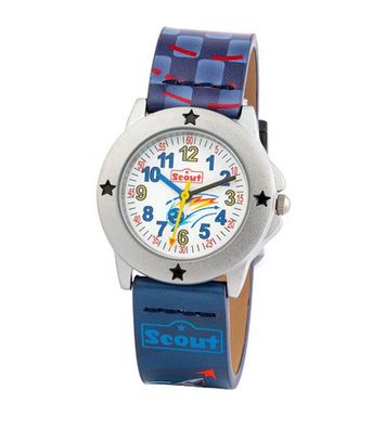 Scout Kinderuhr blau Weltall 280393041