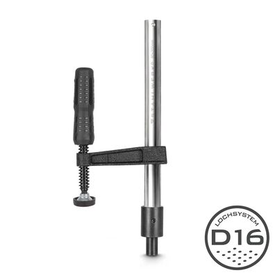 Stahlwerk Schraubzwinge für Schweißtische 80 x 200 mm D 16 Lochsystem F-Clamp