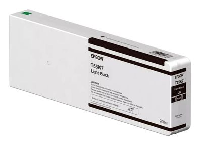 Epson Tintenpatrone UltraChrome HDX/HD light black 700 ml T 55K7