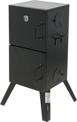 Stahlräucherofen 3-in-1 mit Grill- und Dampfgarfunktion, 53x51x100 cm