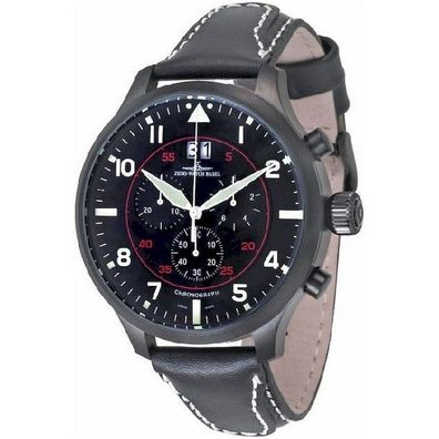 Zeno-Watch - Armbanduhr - Herren - SOS Chrono Navigator black - 6221N-8040Q-bk-a1