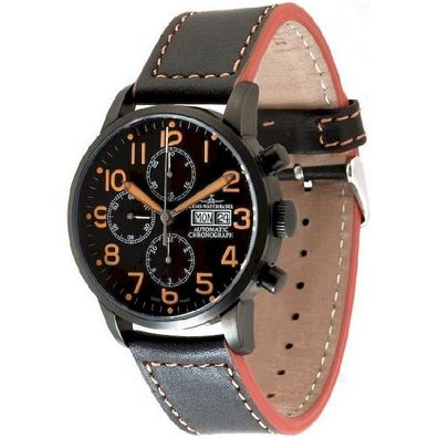 Zeno-Watch - Armbanduhr - Herren - Magellano Pilot Chrono 6069TVDD-bk-a15