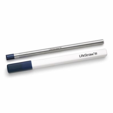 LifeStraw Sip - Wasserfilter-Strohhalm aus Edelstahl midnight blue