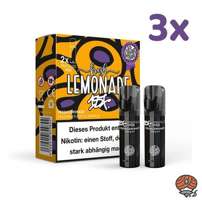 187 Strassenbande Pod FRESH Lemonade 20mg/ml Nikotin, 3x * 2 PODS*