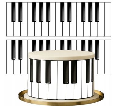 Tortenaufleger Klavier Personalisierter Essbare Tortendekoration Fortepian