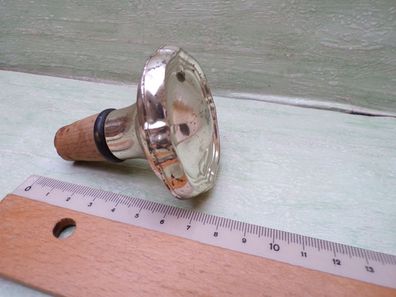 alter silberner Zierkorkenverschluß Ausgießer