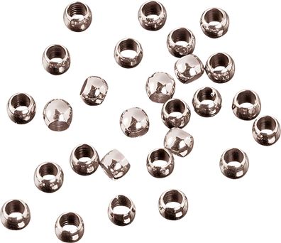 KNORR Prandell Quetschperlen Ø 25 mm aus Messing-Schmelz platiniert