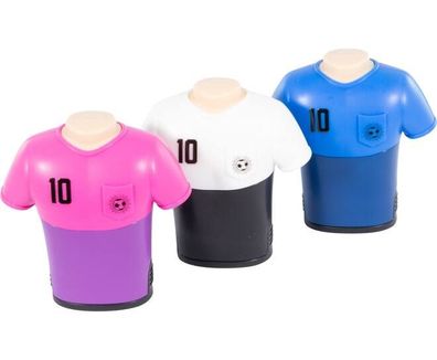 Doppelspitzer Radiergummi WEISS Fußballtrikot Design 3,5x6,5 x7 cm 1 Stück Stylex