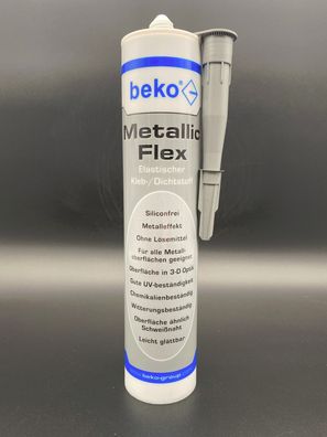 Beko Metallic Flex 305g elastischer Klebstoff Dichtstoff Dichtung KfZ Container