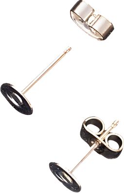 KNORR Prandell 212369036 Ohrstecker Platte: Ø 5 mm Metall silberfarben