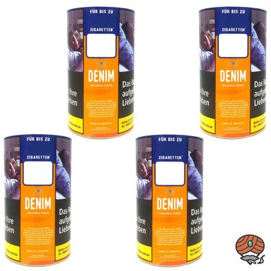 Denim Stopftabak/Volumentabak Dose 4x 85g