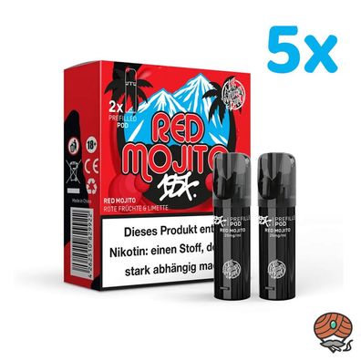 187 Strassenbande Pod RED MOJITO 20mg/ml Nikotin, 5x * 2 PODS*