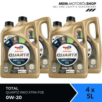 Total Quartz Ineo Xtra FDE 0W-20 4x5 Liter