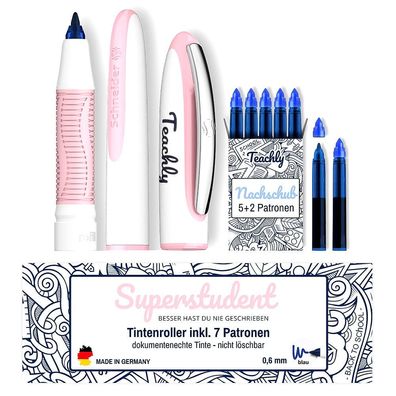 Teachly Superstudent Tintenroller Nachfüllbar farbeRosé