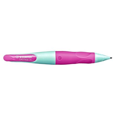 Stabilo EASYergo Druckbleistift 1.4 HB türkis neonpink inkl 3 Minen linkshänder Türki