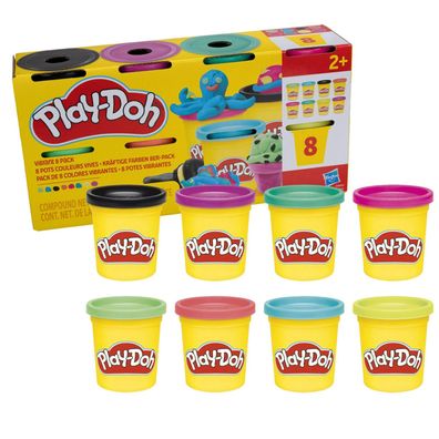 14,69 EUR/kg Play-Doh Knete kräftige Farben 8er Pack Kinderknete 8 Dosen 680g