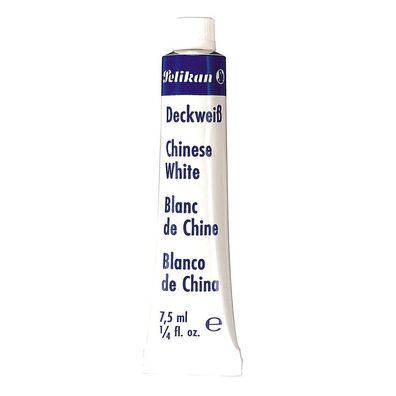 Pelikan Deckweiss 7.5 ml Deckweiß Tube zum Abdecken und Korrigieren Schule