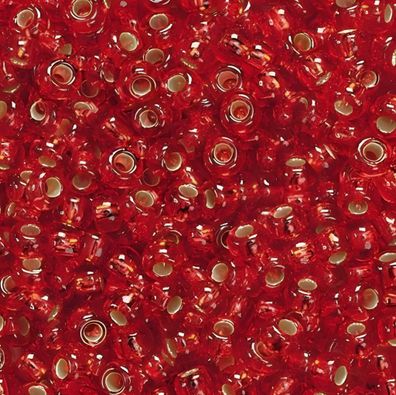 KNORR Prandell 216106153 Böhmische Rocailles Ø 25 mm Glas rot