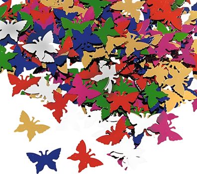 Aluflitter Schmetterlinge ca. 1 - 2 cm farbig sortiert iert