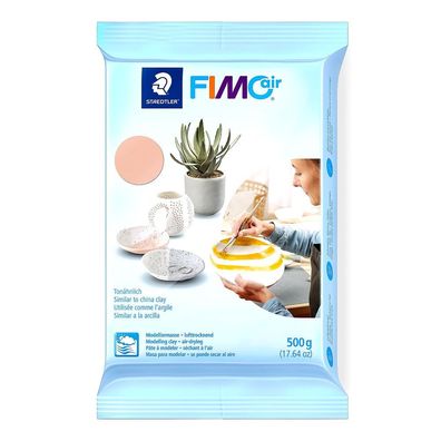 Staedtler FIMO 500g Air Modelliermasse lufttrocknend Basteln Modellieren Blassrosa