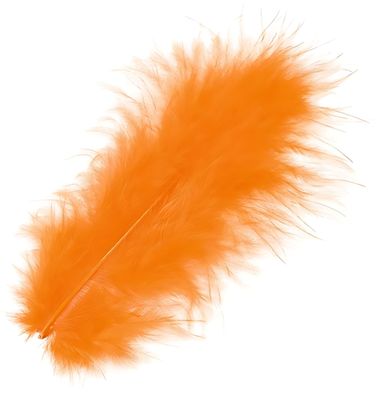 KNORR Prandell 216619100 Marabufedern ca. 10 cm orange