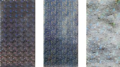 Wachsplatten-Sortiment Sortierung Hologramm silber 175 x 80 x 05 mm