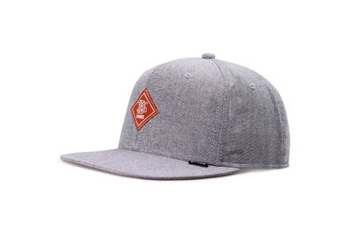 DJINNS Snapback Trucker Cap 6P Sb Oxfordcontra light grey/rust