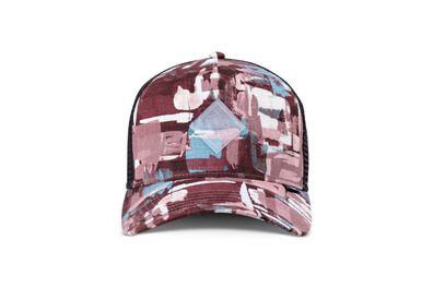 DJINNS Snapback Trucker Cap Hft Cap Patternabstract blue/wine
