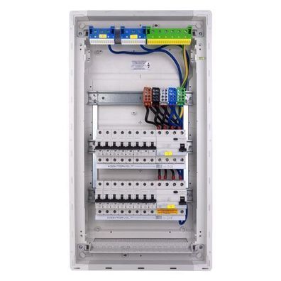 Sicherungskasten Hager Unterputz 14xMCB 1xRCCB verdrahtet Verteilerschrank VDE