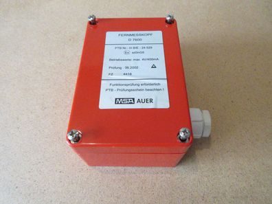 MSA Auer Fernmesskopf D7600, Gasfernmessung / Warnung