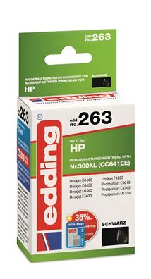Edding Tintenpatrone EDD-263 ersetzt HP 300XL (CC641EE)